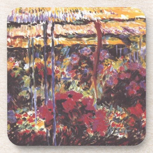 Tuin in Giverny - Claude Monet - c1900 Bier Onderzetter (Voorkant)