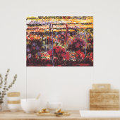 Tuin in Giverny - Claude Monet - c1900 Poster (Keuken)