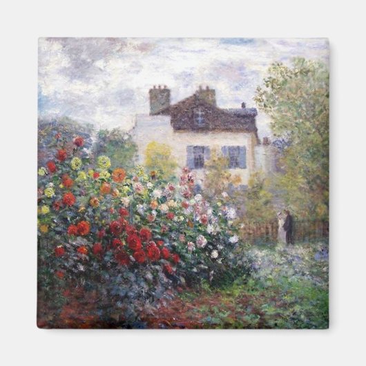Tuin in Giverny door Claude Monet Fine Art Magnet (Voorkant)