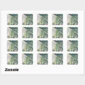 Tuin in Grez, 1884 Vierkante Sticker (Vel)