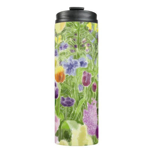 Tuin in lente thermosbeker (Voorkant)