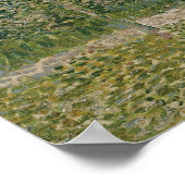 Tuin in Montmartre met Lovers van Van Gogh Poster (Hoek)