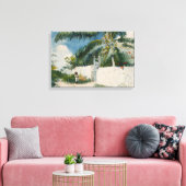 Tuin in Nassau (Bahama's) Canvas Afdruk (Insitu (Woonkamer))