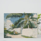 Tuin in Nassau (hoofdstad van de Bahama's) Kaart (Staand voorkant)