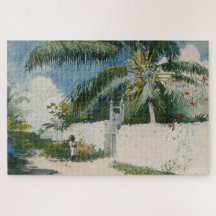 Tuin in Nassau (hoofdstad van de Bahama's)