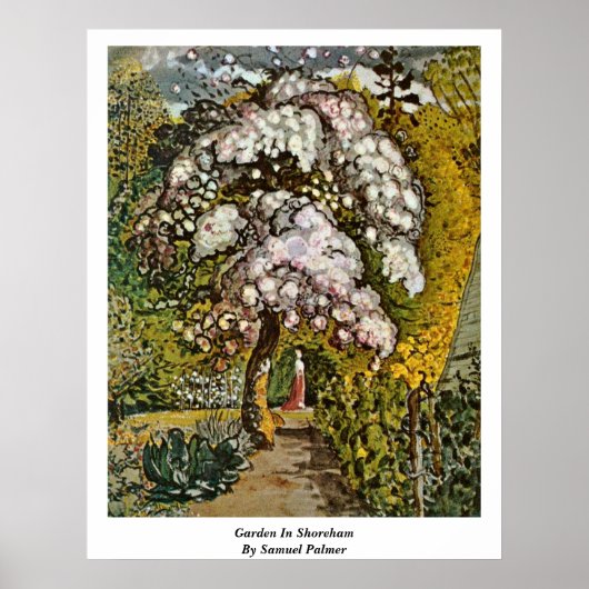 Tuin in Shoreham door Samuel Palmer Poster (Voorkant)