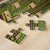 Tuin in Villandry Chateau, Indre-et-Loire, 2 Legpuzzel (Zijkant)