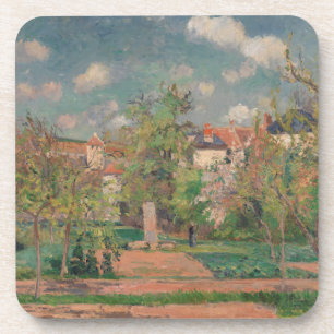 Tuin in vol zonlicht, Camille PIssarro, 1876 Bier Onderzetter