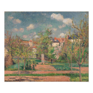 Tuin in vol zonlicht, Camille PIssarro, 1876 Foto Afdruk