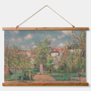 Tuin in vol zonlicht, Camille PIssarro, 1876 Hangend Wandkleed