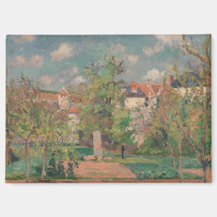Tuin in vol zonlicht, Camille PIssarro, 1876 Magneet