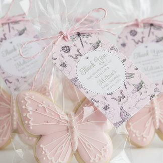 Tuin insecten bedank kaartjes cadeaulabel