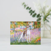 Tuin - Italiaanse windhond 7 Briefkaart (Staand voorkant)
