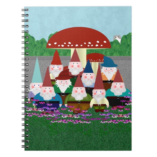 Tuin Kabouters Spiraal Notitieboek (Voorkant)