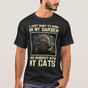 Tuin Kat  Kitten Tuinieren Landschapsarchitect Tui T-shirt