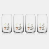 Tuin Kat met Plantenliefde Blikvorm Glas (Achterkant)
