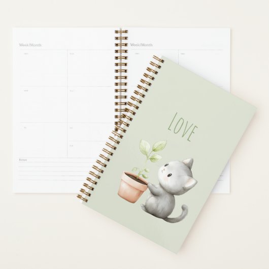Tuin Kat met Plantenliefde Planner (Display)