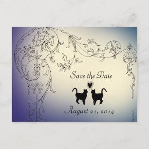 Tuin Katten Liefhebbers Save the Date Aankondigingskaart