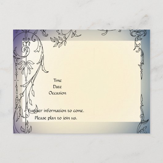 Tuin Katten Liefhebbers Save the Date Aankondigingskaart (Achterkant)