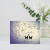 Tuin Katten Liefhebbers Save the Date Aankondigingskaart (Staand voorkant)