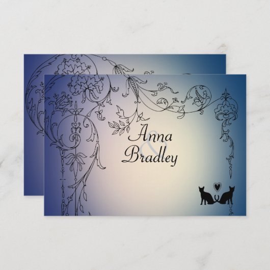 Tuin Katten RSVP met enveloppen (Voorkant / Achterkant)