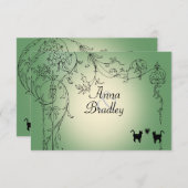 Tuin Katten RSVP met enveloppen (Voorkant / Achterkant)