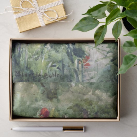 Tuin Klaprozen van Mildred Anne Butler Tissuepapier (Geschenk)