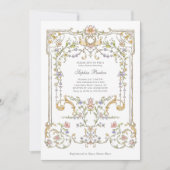  tuin | Kleurrijk Elegant Baby shower Kaart (Voorkant)