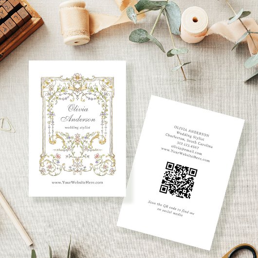  tuin | Kleurrijk en Luxe met QR-code Visitekaartje