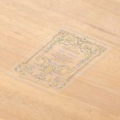  tuin | Kleurrijke elegante doop Acryl Uitnodigingen (Laagn)