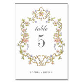  tuin | Kleurrijke Luxe bruiloft Kaart (Achterkant)