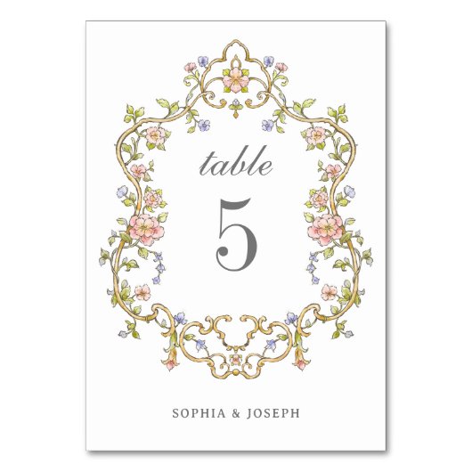  tuin | Kleurrijke Luxe bruiloft Kaart (Voorkant)