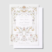  tuin | Kleurrijke Luxe bruiloft Vellum Uitnodigingen (Offset)