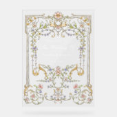  tuin | Kleurrijke Luxe bruiloft Welkom Acryl Bord (Voorkant)