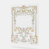  tuin | Kleurrijke Luxe bruiloft Welkom Acryl Bord (Hoek)