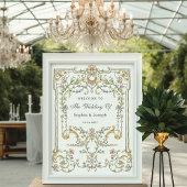  tuin | Kleurrijke Luxe bruiloft Welkom Poster