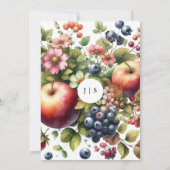 Tuin kleurrijke zomer kaart (Achterkant)