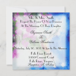 Tuin kolibrie Elegante bruiloft uitnodigingen