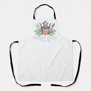 Tuin Koningin Boho Aquarel Tuinierster Schort