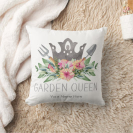 Tuin Koningin Boho Waterverf Planten Tuinier Geree Kussen