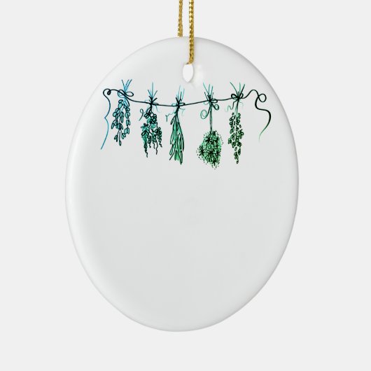 Tuin Kruiden botanische boho Keramisch Ornament (Rechts)