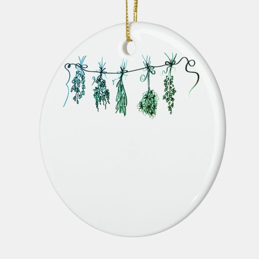 Tuin Kruiden botanische boho Keramisch Ornament (Links)