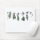 Tuin Kruiden botanische boho Muismat (Met muis)