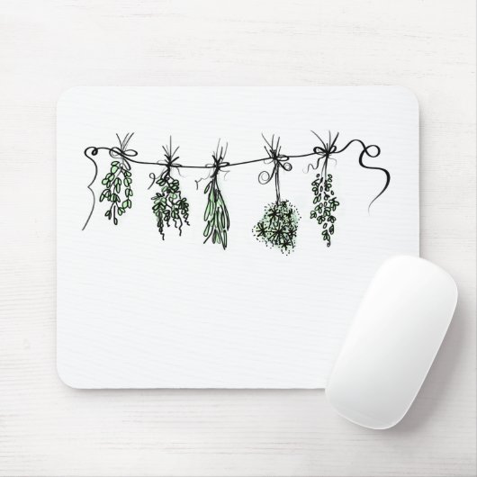 Tuin Kruiden botanische boho Muismat (Met muis)