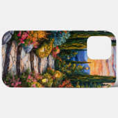 Tuin landschap natuur ontwerp Groen vredig Case-Mate iPhone Case (Achterkant (horizontaal))