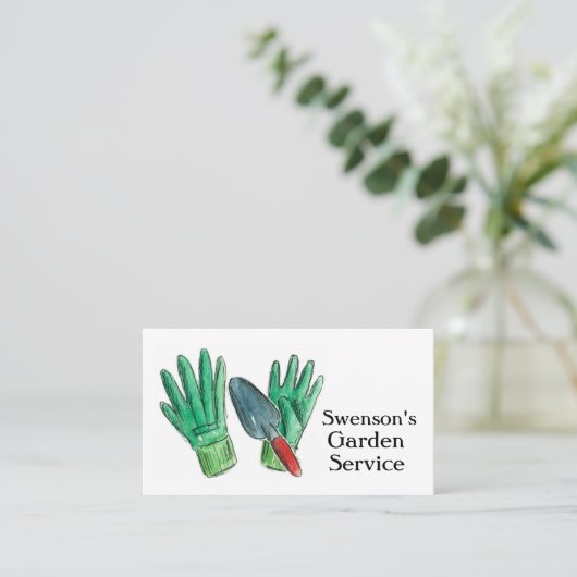 Tuin Lawn Care Maaihandschoenen Trowel Visitekaartje (Staand voorkant)