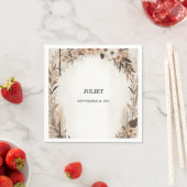 Tuin Lente Hout Boho Landelijke Bruidsdouche Servet (Insitu)