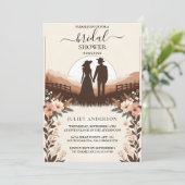 Tuin Lente Hout Boho Rustiek Vrijgezellenfeest Kaart (Staand voorkant)