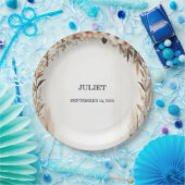 Tuin Lente Hout Boho Rustiek Vrijgezellenfeest Papieren Bordje (Feest)