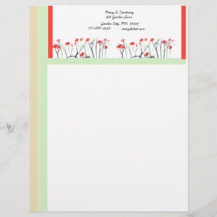  tuin Letterhead Sjabloon 1 Briefhoofd Ontwerp